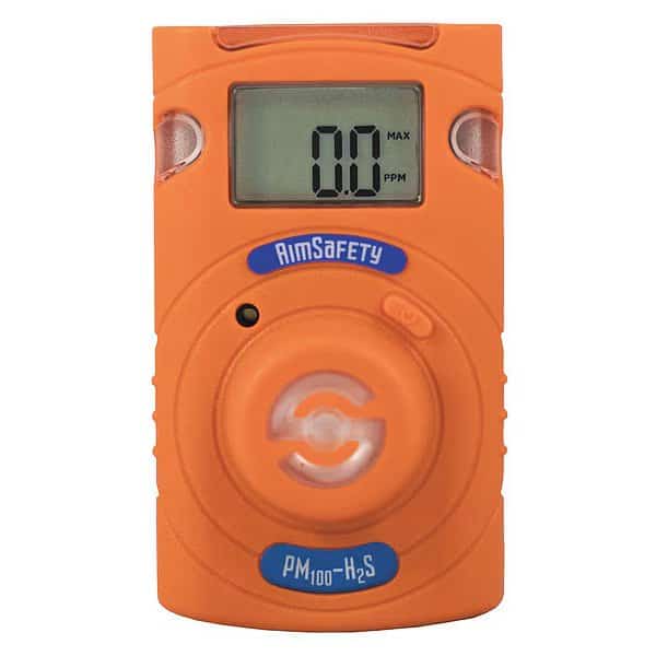 Single-Gas Detector, Audible, Vibrating, Visual, 2 yr Battery Life