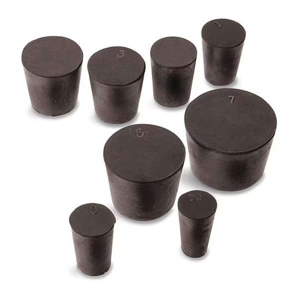 Rubber Stoppers, Solid, No. 7