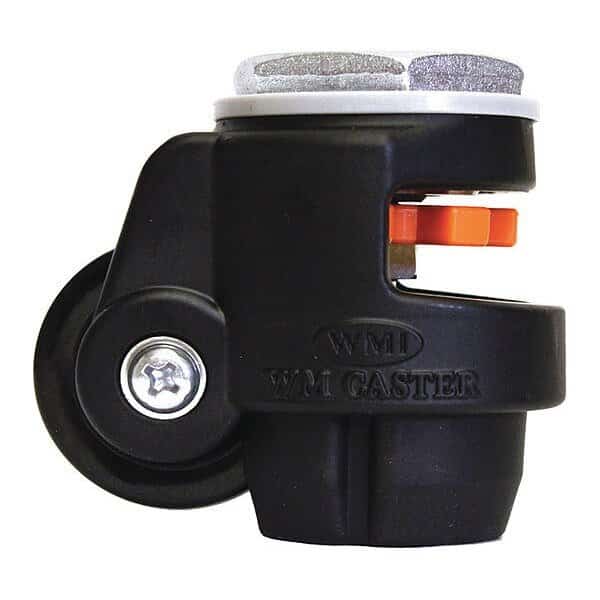Roll/Set Leveling Caster,Load Rating 60, Mfr#: WMI-40S-BLK, WMI