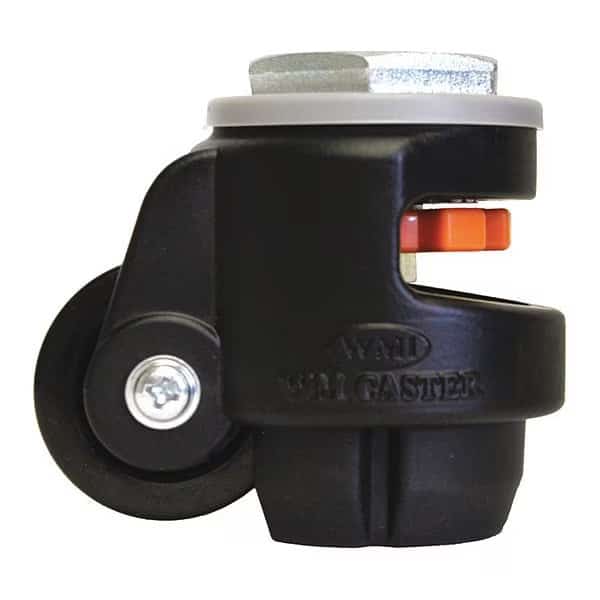 Roll/Set Leveling Caster,Load Rating 60, Mfr#: WMPIN-80S-BLK, WMI