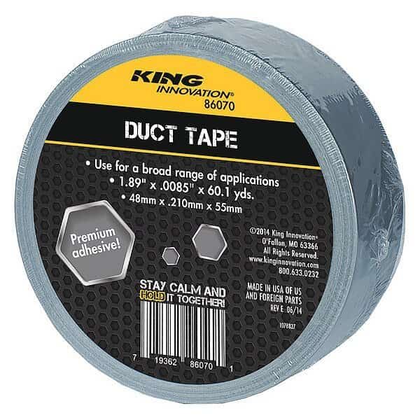 Duct Tape,2" x 60 yd.,Silver, Mfr#: 86070, KING INNOVATION