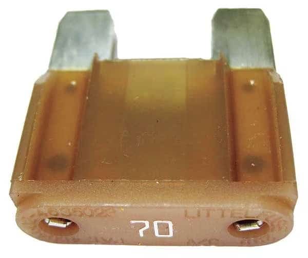 Automotive Fuse, Fast Acting, 70 A, MAX Series, Not Rated, 32V DC, EATON BUSSMANN, Mfr# MAX-70