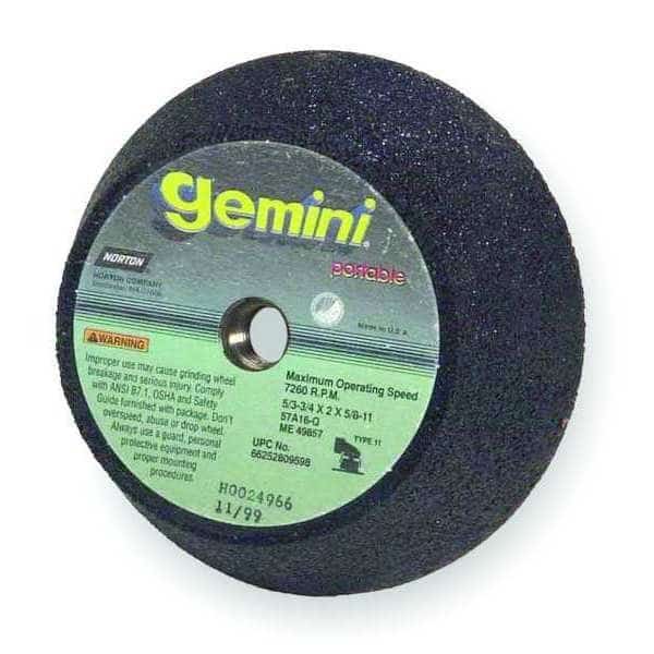6" dia. 2" thick 5/8 arbor Flaring Cup Wheel, NORTON ABRASIVES, Mfr# 66252809600