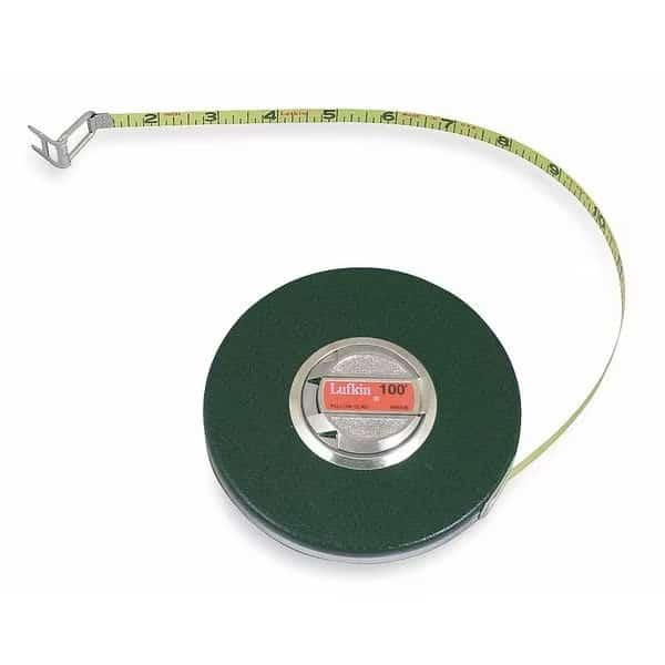 Long Tape Measure,3/8 In x 100 ft,Brown, Mfr#: HW226ME, CRESCENT LUFKIN