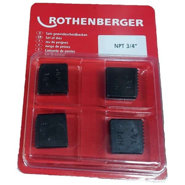 Pipe Threading  Dies, NPT, 3/4 in