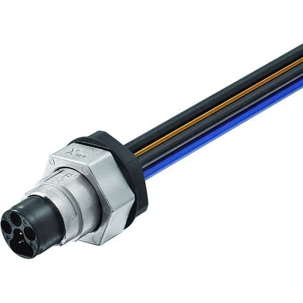 Cordset, Male, MQ15, Front-Mounting