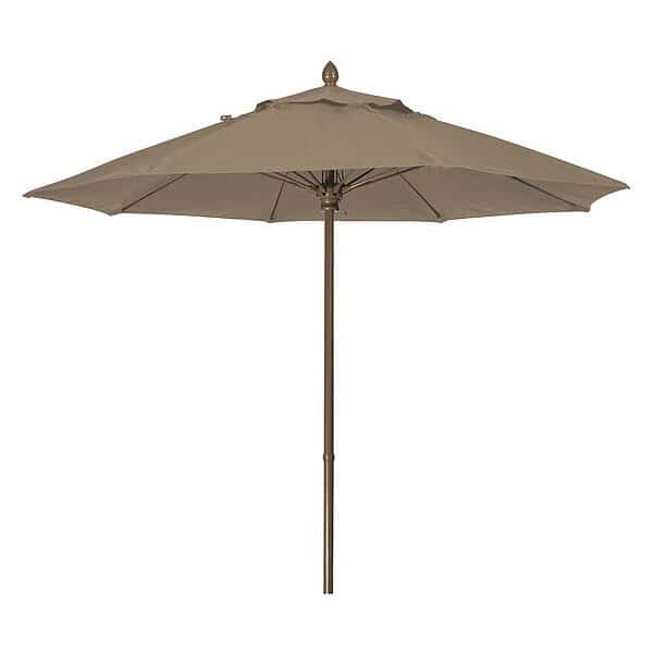 Mrkt Umbrella 8Rib PushUp Cb, Taupe, 7.5Ft