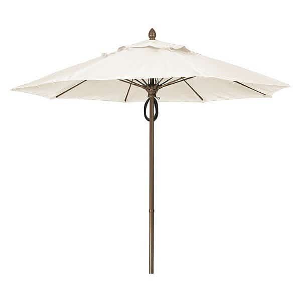 Mrkt Umbrella 8Rib Plly Pin Cb,Ntrl,9ft., Mfr#: 9MPPCB-4604, FIBERBUILT