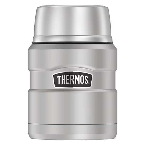 SS Food Jar w/Folding Spoon,Matte Steel, Mfr#: SK3000MSTRI4, THERMOS