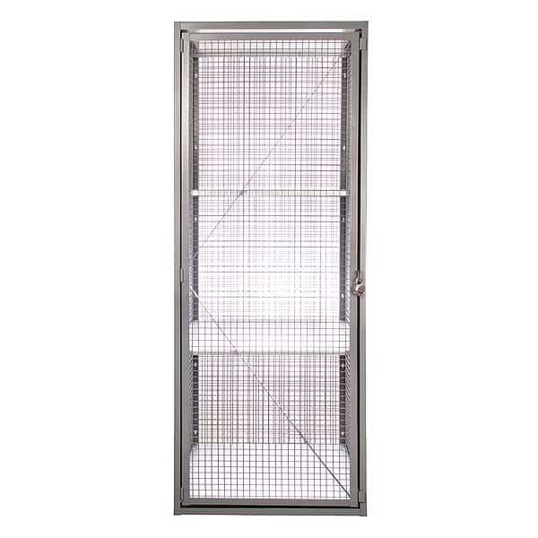 Dsptchr Locker Sgl Frnt Door W/Sgl Rear Door 30"X24"X79.5", Gry, Stor-More, Mfr#: D1-3024-1