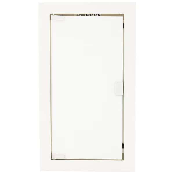 Fire Extinguisher Cabinet, Semi Recessed, 26 3/4 in Height, 10 lb