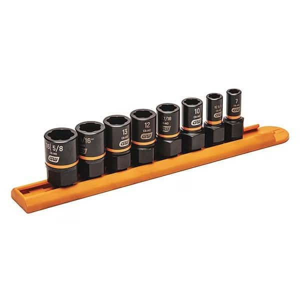 8 Piece 1/4" & 3/8" Drive Bolt Biter Impact Extraction Socket Set