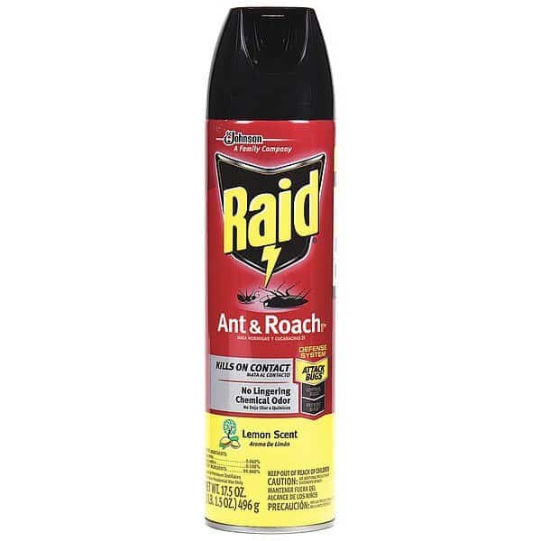 Ant and Roach Killer 26, Lemon Scent, PK12, Raid, Mfr#: 660485 / 660484