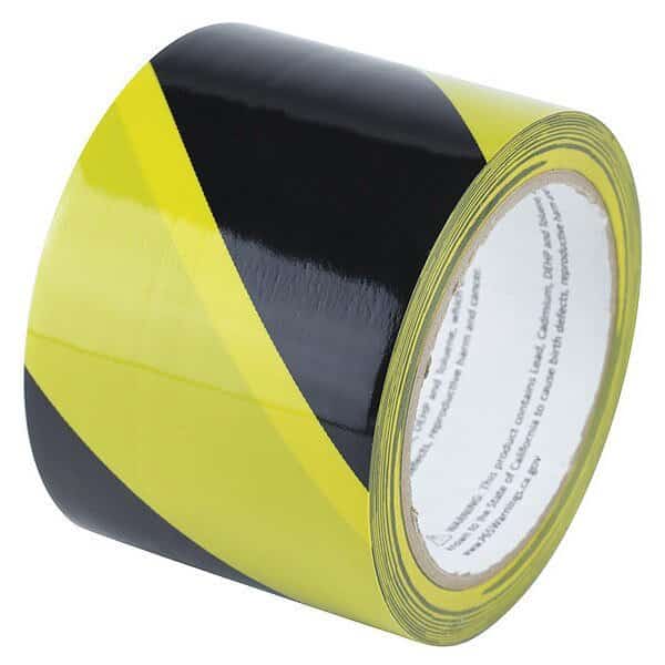 Floor Tape,Black/Yellow,3 inx54 ft,Roll, Mfr#: HT202BY, HARRIS INDUSTRIES