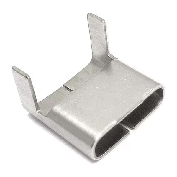 Clip-Style Buckle, 304 Stainless Steel, 3/4" Width, PK100