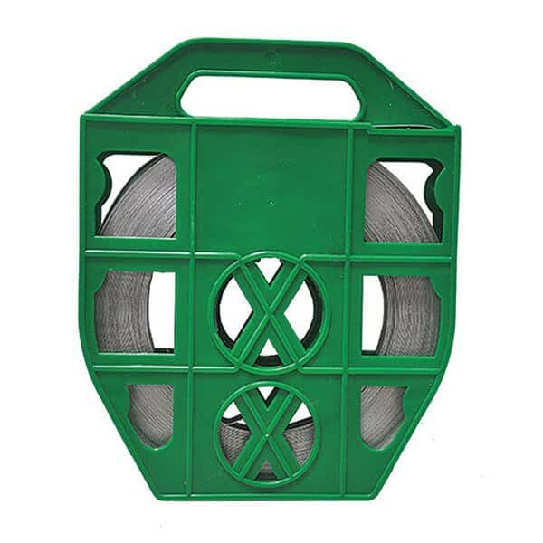 Stainless Steel Band 5/8"X0.030"X100Ft, Green Plastic Dispenser, Fechometal Usa, Mfr#: FTA630715835PG