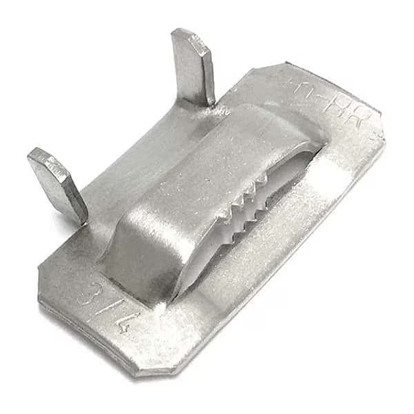 Ear-Lokt Buckle, 304 Stainless Steel, 5/8" Width, PK100