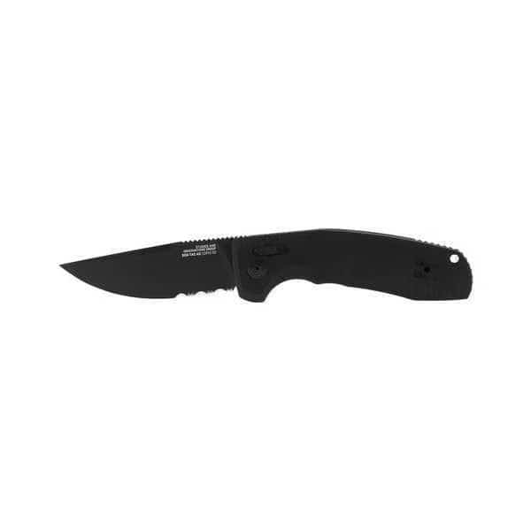 Utility Knife, Serrated, 3-3/8" Blade L, SOG, Mfr# 15-38-02-57