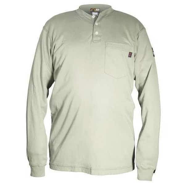 Men's FR Long Sleeve Shirt, 9.6 cal/sq cm, M, Max Comfort(TM)