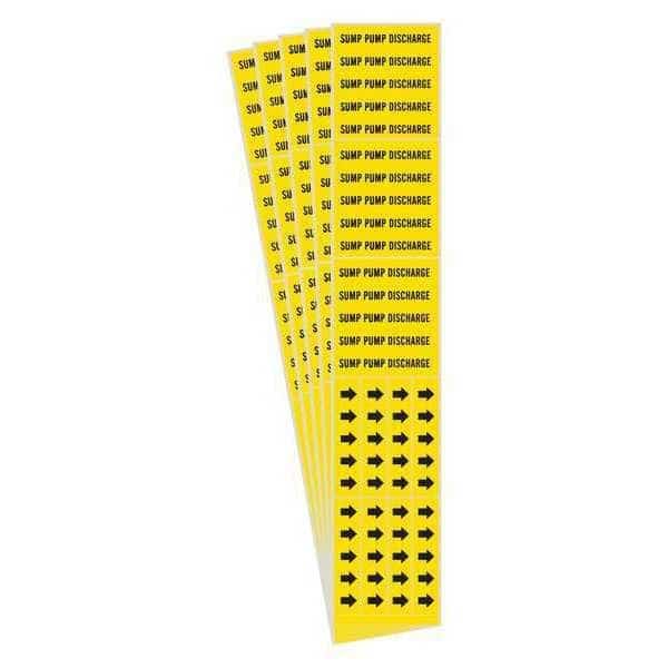 Pipe Marker, Sump Pump Discharge, PK5, 7280-3C-PK