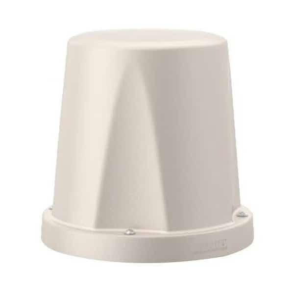 Stool, Stone Gray Seat, 16 1/2 in W 16 1/2 in L 15 1/2 in H, Polyethylene Seat