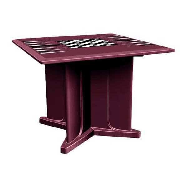 Table, 29 in H, Burgundy