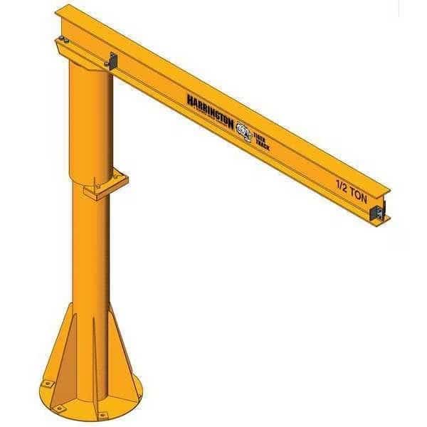 Light Duty Foundationless Jib Crane, 250 lb Capacity, Height Under Span: 10 ft
