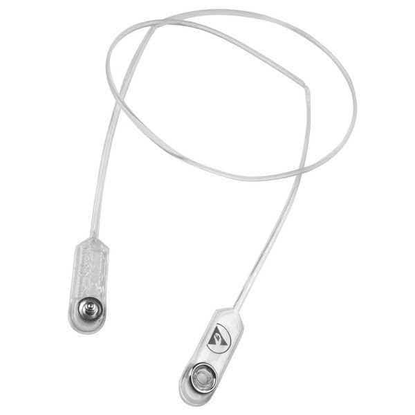Breakaway Lanyard, Clip, Vinyl, Clear, 37" L