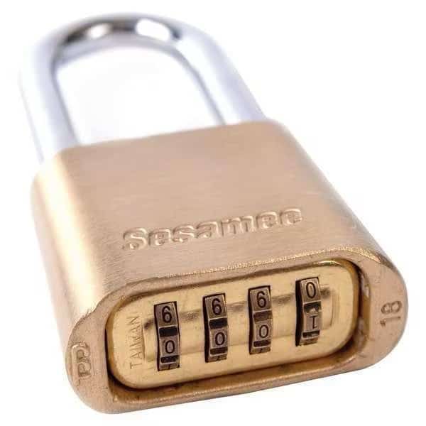 Combination Padlock, 4 Numbers