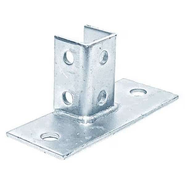 Post Base, 3-1/4X8" Flush Mount E/G