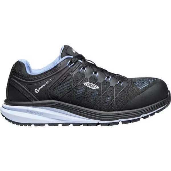 Women's Athletic Shoe, Carbon Fiber Toe, Mesh Upper, Rubber Outsole, Lace Up, Hydrangea/Black, 5 M