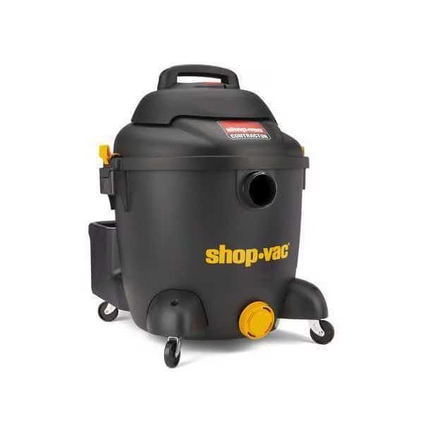 Shop Vacuum, 10 gal Tank Size, Plastic, 1 1/2 in Vacuum Hose Dia, 85 cfm Vacuum Air Flow