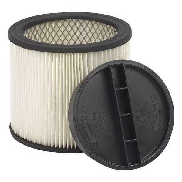 Vacuum Filter, Fits Shop-Vac Vacuum Brand, Std, 8 in, Wet/Dry, Paper, Cartridge Filter
