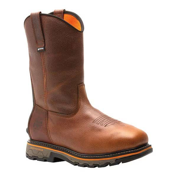 Men's Western Boot, 8 1/2 M, Leather, Brown, A25F5