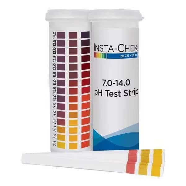 pH Test , 3 1/4 in L, 7 to 14 pH, PK600