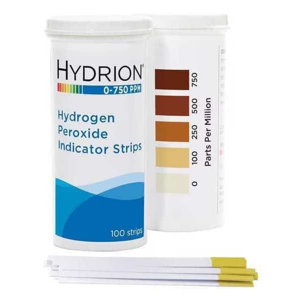 Test, 100-750 ppm Hydrogen Peroxide, PK600, Hydrion, Mfr#: HP-750
