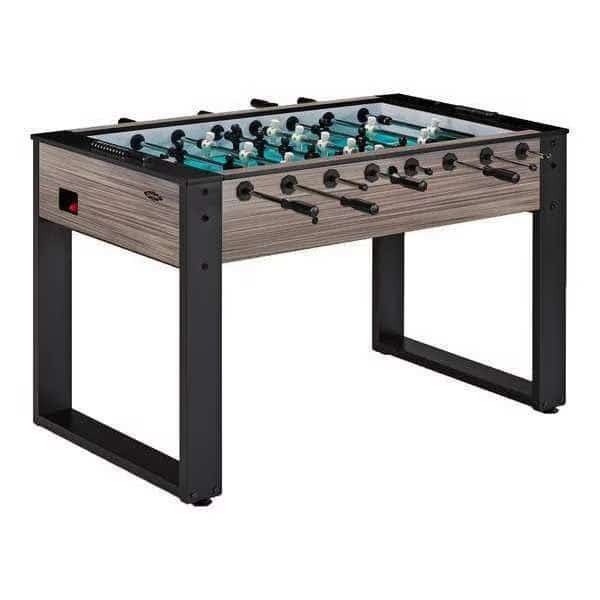 Foosball Table, 55.1 in L, Black/Silver