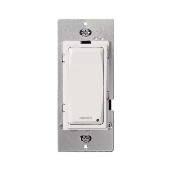 Exhaust Fan Timer, 6 A, White, 120 V