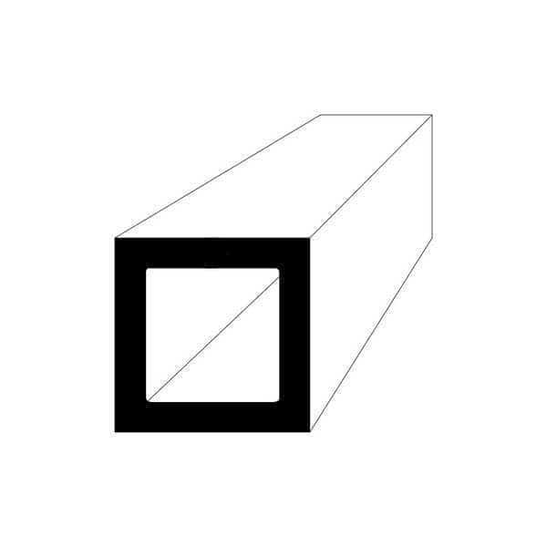 Aluminum Square Tube, Aluminum, 6063 Alloy Type, 7/8 in, 3 ft L., EnjoyTool Select, Mfr#: 22659_36_0