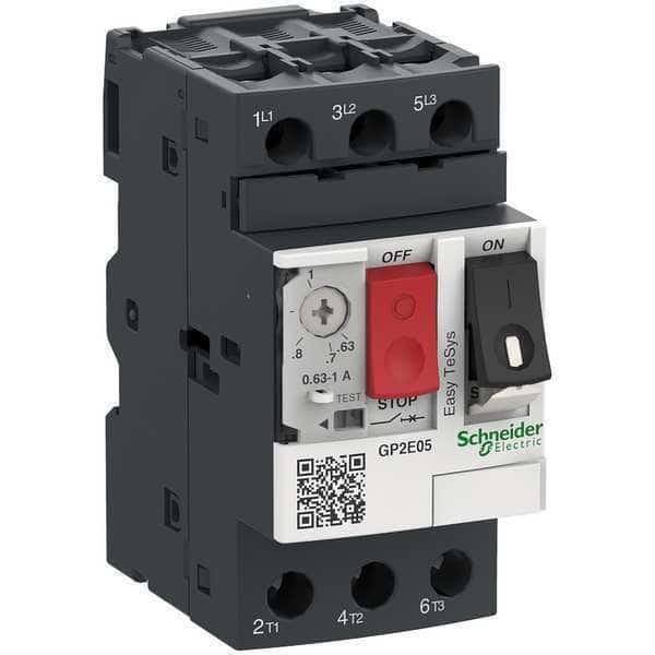 ManualMotorStarter, IEC, PushButton, Therm, SCHNEIDER, Mfr# GP2E05