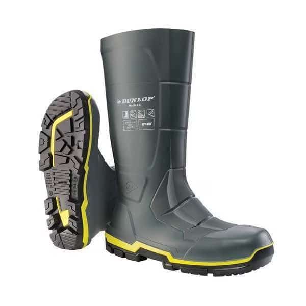Unisex Acifort MetMax Rubber Boots, Steel Toe, Dark Grey, Men's 9 / Women's 11