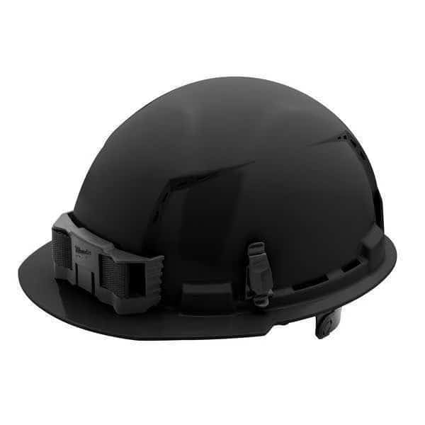 Front Brim Black Front Brim Vented Hard Hat w/6pt Ratcheting Suspension - Type 1, Class C, Milwaukee Tool, Mfr#: 48-73-1230