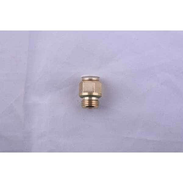 Push to Connect Fitting, Brass, Black