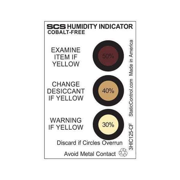 Humidity Measurement Card 3-Spots, PK125