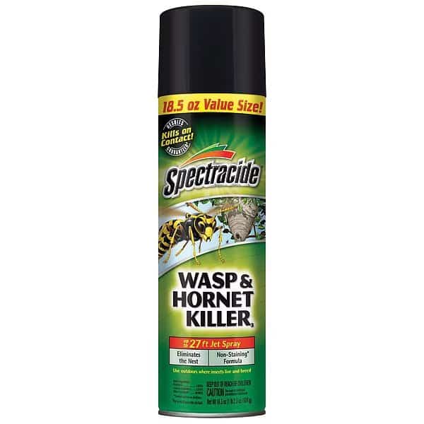 Aerosol Wasp & Hornet Killer, 18 oz Can, Up to 27 ft Jet Spray, Outdoor Use