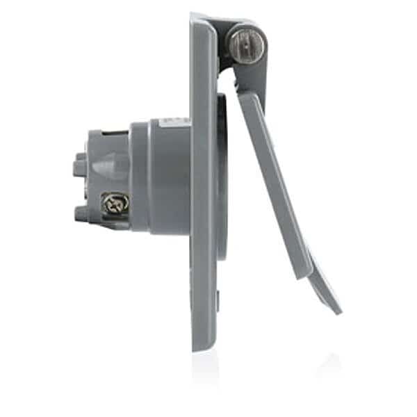 Straight Blade Plug, 5-15P, 15 A, 125V AC, 2 Pole, Screw Terminals, Grounded