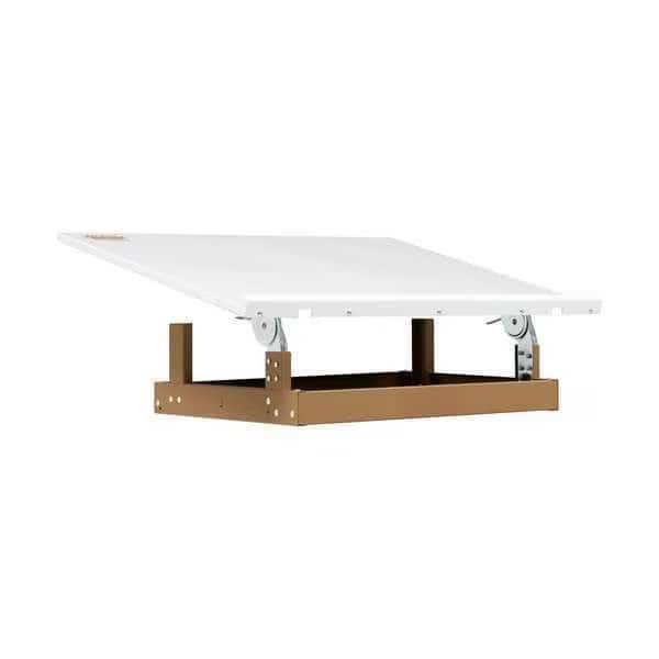 Mobile Work Station, Tan/Wht, Power Coated