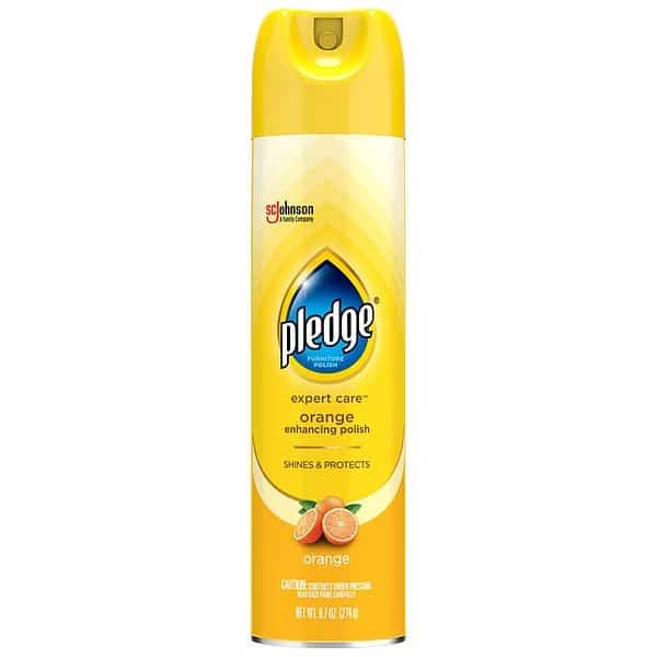 Furniture Polish, Aerosol Spray Can, 9.7 oz, Orange Fragance, PK6