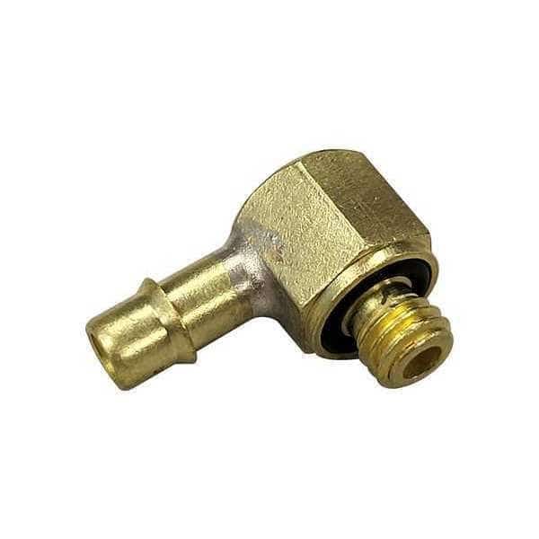 Mini Barb Fitting, 17/32", Brass, Beaded