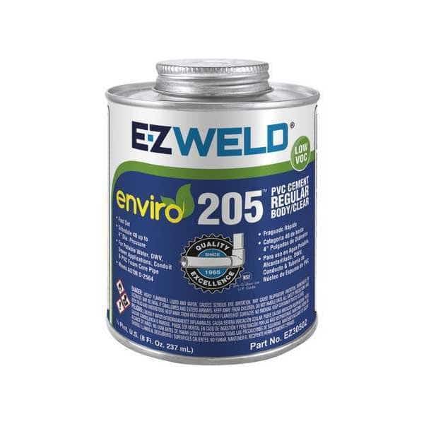 Pipe Cement, 8 fl oz, Clear